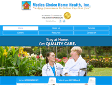 Tablet Screenshot of medicschoicehomehealth.com